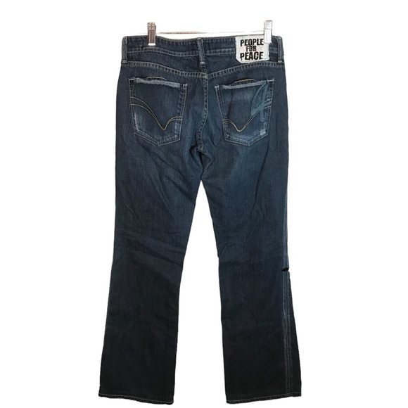 People 4 peace women’s boot cut jeans size 28 low rise made in USA - Picture 2 of 15